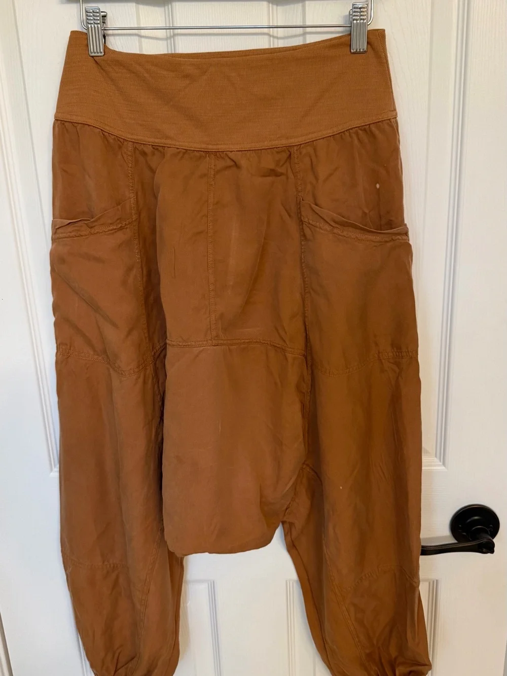 Free People movement vapor pants small brown harem bottoms active lounge - Picture 2 of 6
